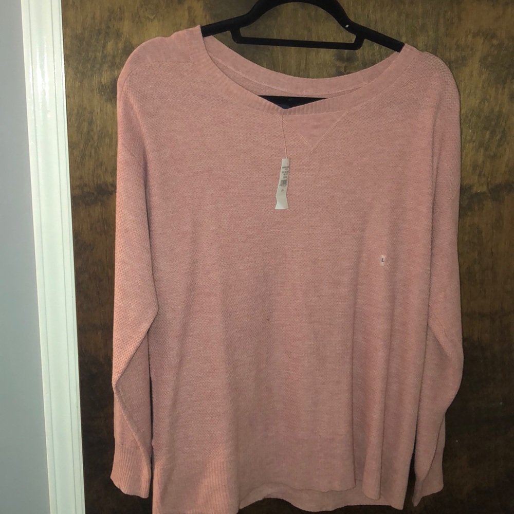 Pink long sleeve sweater
